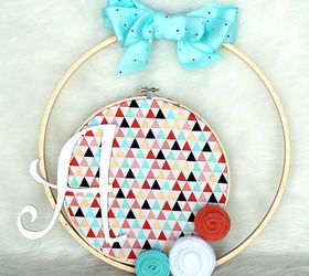 simple spring hoop wreath, crafts, wreaths