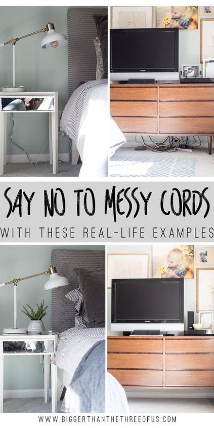cord control for media cabinets nightstands and more, cleaning tips, how to, organizing