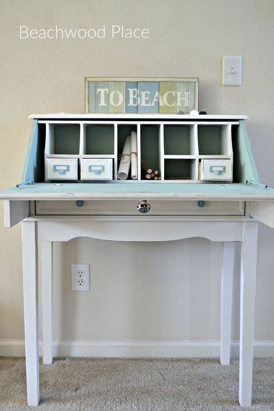 Coastal Style Casual Desk Makeover Hometalk