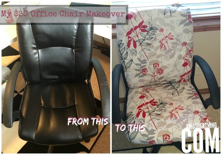20 dlares para cambiar la silla de la oficina sin coser