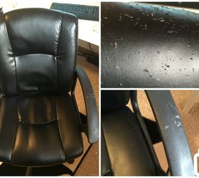 20 no sew office chair makeover, painted furniture, reupholster