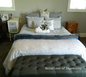 diy upholstered headboard, bedroom ideas, how to, reupholster
