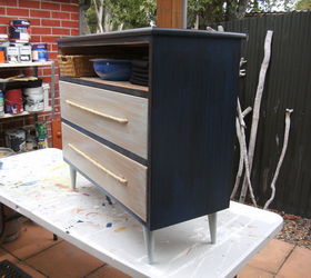 no drawer then make a cubby, painted furniture, repurposing upcycling
