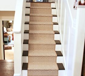 15 bold ways to redo your outdated staircase without remodeling, Give old stairs a facelift with a DIY runner