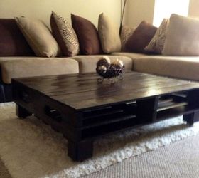 my diy pallet table as in featured in this old house, diy, painted furniture, pallet, woodworking projects, DIY Pallet Table