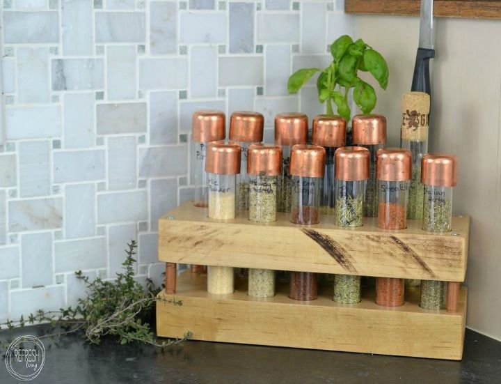 10 borderline brilliant ways to store spices and save counter space, Make a small handy set using test tubes