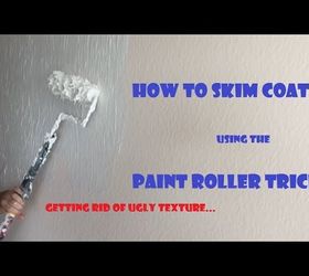 how to skim coat walls using paint roller trick, how to, painting, Part 1