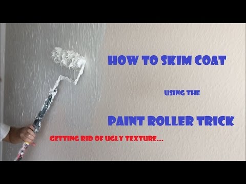 how to skim coat walls using paint roller trick, how to, painting, Part 1