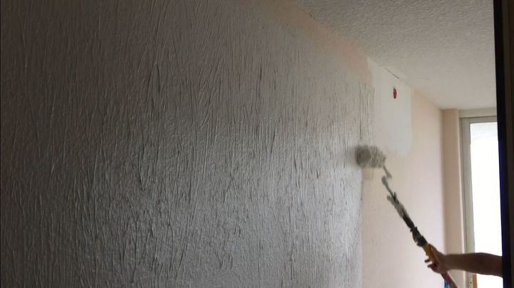 how to skim coat walls using paint roller trick, how to, painting