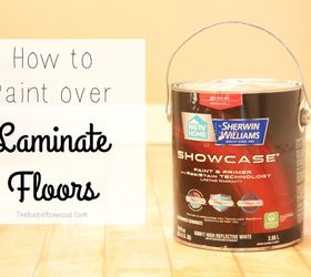 how to paint over laminate flooring, diy, flooring, how to, painting