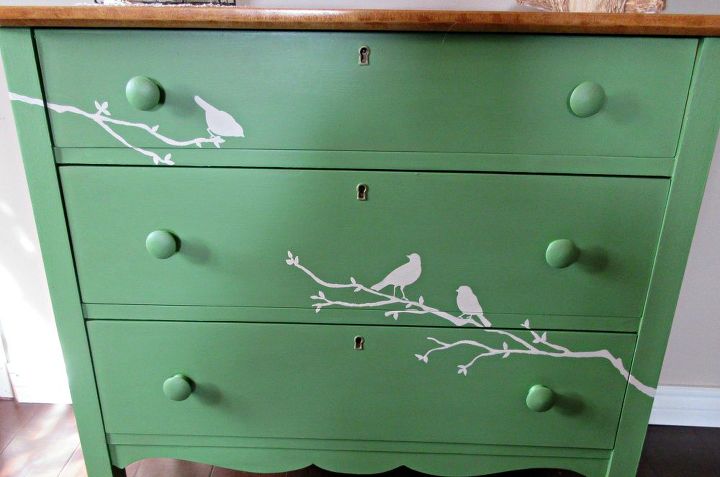 bird cottage dresser, painted furniture, rustic furniture