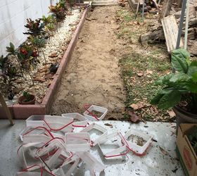 how we made stepping stone walkway from ice cream buckets