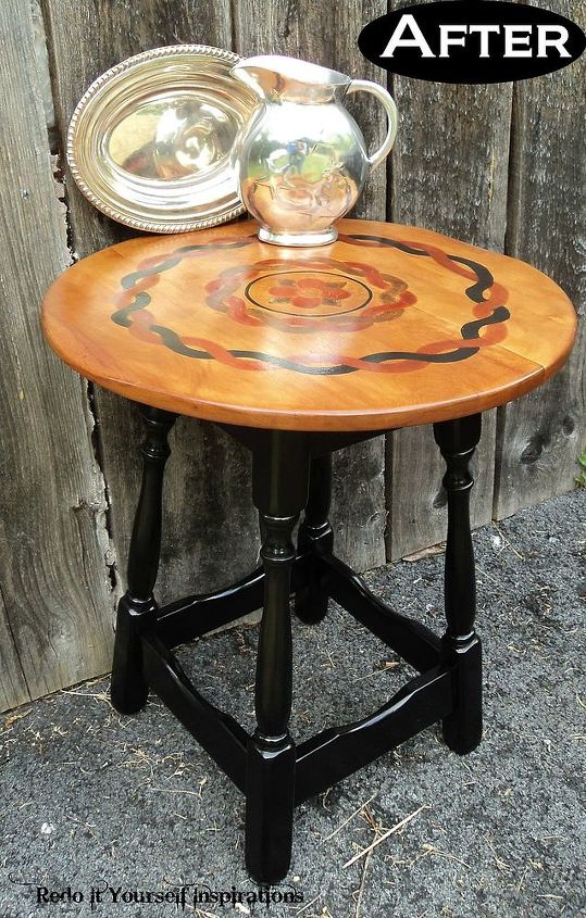 15 times stain stole the spotlight in a furniture flip, This twisted multi stained side table