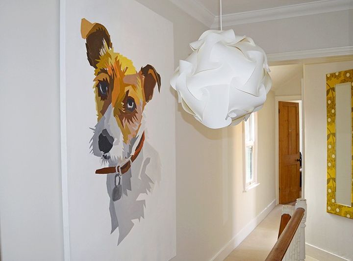 it s easier than you think to create your own giant wall art, how to, wall decor