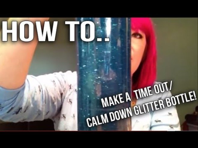 try making this easy calm down glitter bottle, crafts