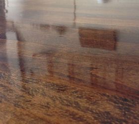 diy butcherblock table stained and sealed with waterlox, diy, how to, painted furniture