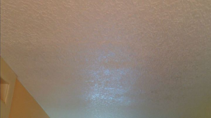 how i matched knockdown texture with the knockdown texture sponge, flooring, how to, painting, wall decor