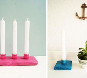 pallet candleholders, crafts, how to, pallet
