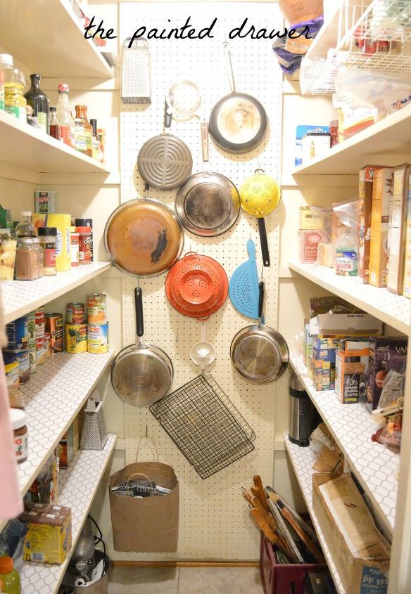15 ways to organize every messy nook with pegboard, Put some in your pantry to hang bulky pots