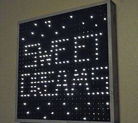 15 ways to organize every messy nook with pegboard, Make a sweet starry night light up sign