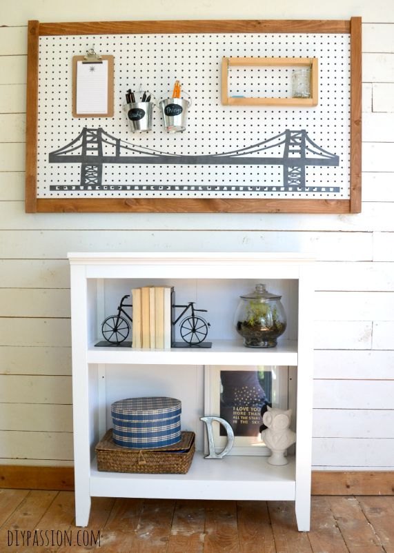 15 ways to organize every messy nook with pegboard, Make a versatile storage board for odd jobs