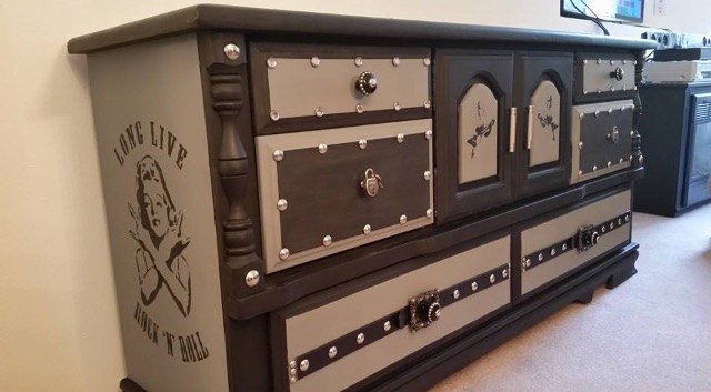 i call her the rock star princess, chalk paint, painted furniture