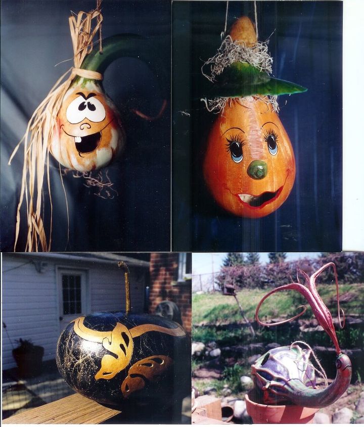 oh gourds, crafts, repurposing upcycling