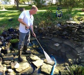how to correctly clean a fish pond, cleaning tips, how to, outdoors cleaning, ponds water features
