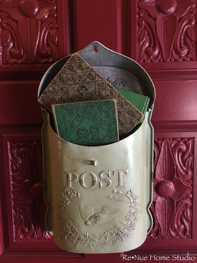 8 ways to style a vintage mailbox or postal tin, repurposing upcycling