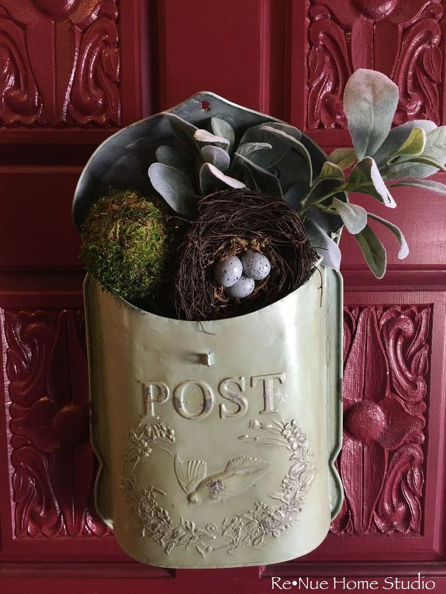 8 ways to style a vintage mailbox or postal tin, repurposing upcycling