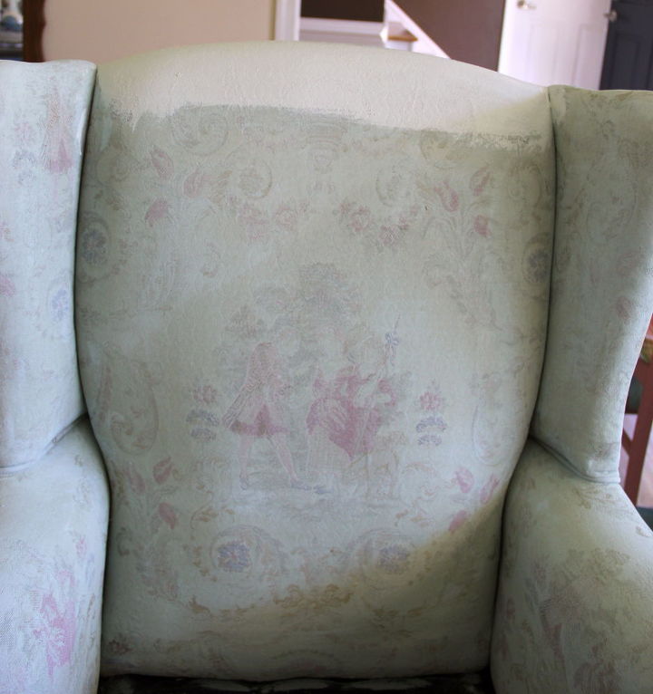 painted upholstered chair annie sloan chalk paint, chalk paint, painted furniture