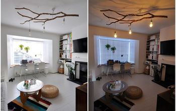 DIY Tree Branch Chandelier