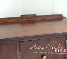 sideboard makeover w java gel and annie sloan chalk paint, chalk paint, painted furniture
