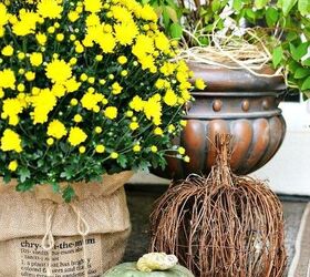 fall front porch natural plants cat tails, crafts, porches, seasonal holiday decor