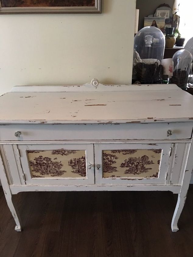 french country cottage buffet server makeover, chalk paint, painted furniture