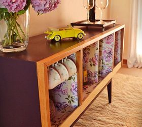 a second chance for an old stereo, painted furniture, repurposing upcycling