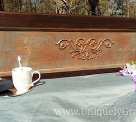 faux copper patina chalk paint to the rescue, chalk paint, painted furniture