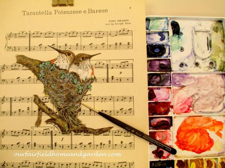 painting my garden our fairfield home and garden, crafts, Baby Hummingbirds by Barb Rosen