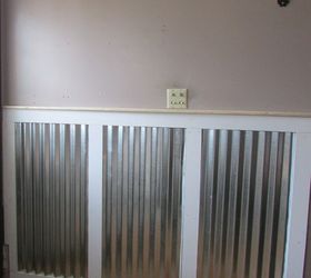 adding industrial modern wainscoting for a high traffic entryway, diy, home maintenance repairs, painting, wall decor