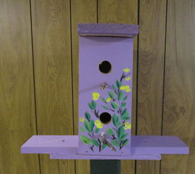 bird house plant stand lawn or garden ornament, animals, diy, how to, pets animals, woodworking projects