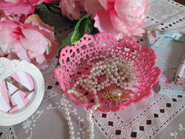 17 high end ways to use mod podge in your home, Craft delicate bowls from doilies