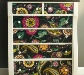17 high end ways to use mod podge in your home, Cover an old dresser in colorful fabric