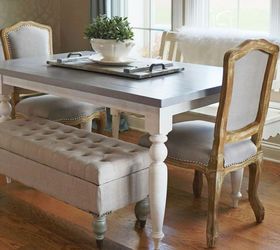 13 gorgeous ways to bring your worn kitchen table back to life, Switch out the legs for a different style