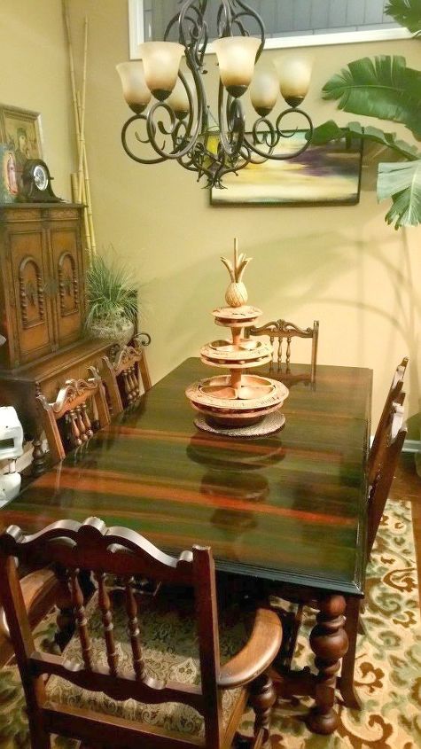 13 gorgeous ways to bring your worn kitchen table back to life, Use colorful Unicorn Spit stain for rich hues