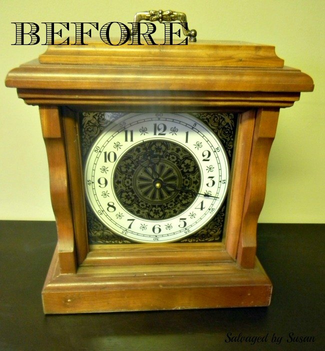 quick repurposed clock project, chalk paint, crafts, repurposing upcycling
