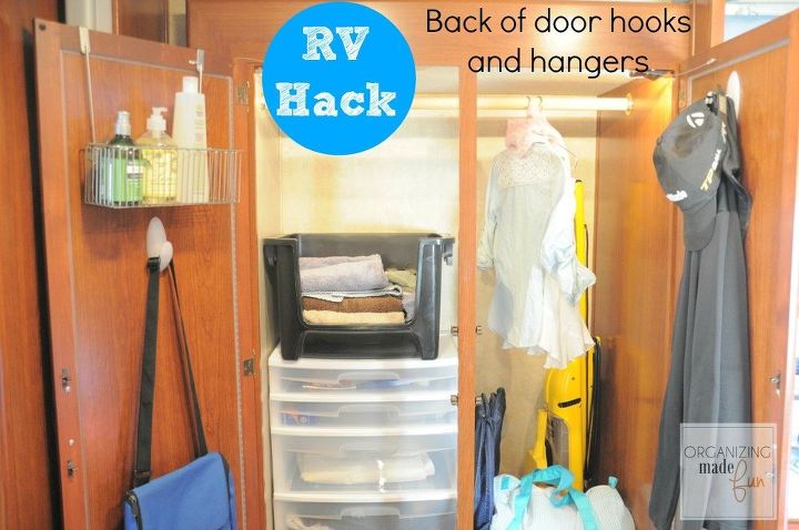 rv organizing and camping hacks, organizing, storage ideas