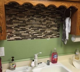 using vinyl smart tiles to update my kitchen, diy, kitchen backsplash, kitchen design, tiling