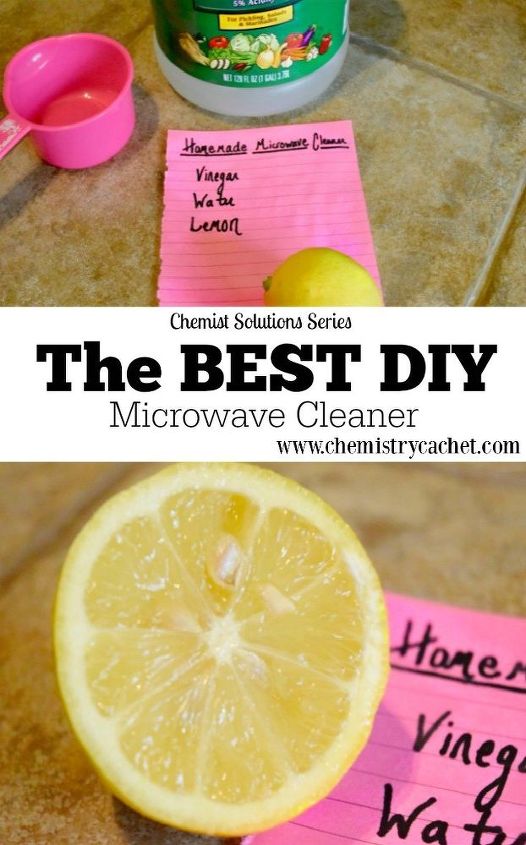 chemist solutions diy easy simple microwave cleaner springcleaning, cleaning tips, how to