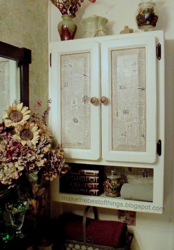 thrift store dictionary and a 1 cabinet, decoupage, kitchen cabinets, painted furniture, repurposing upcycling