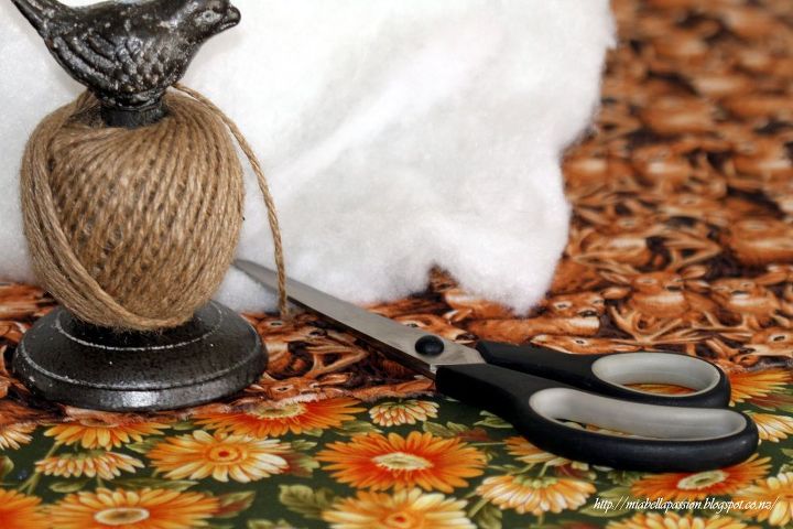 how to make a no sew fabric pumpkin, crafts